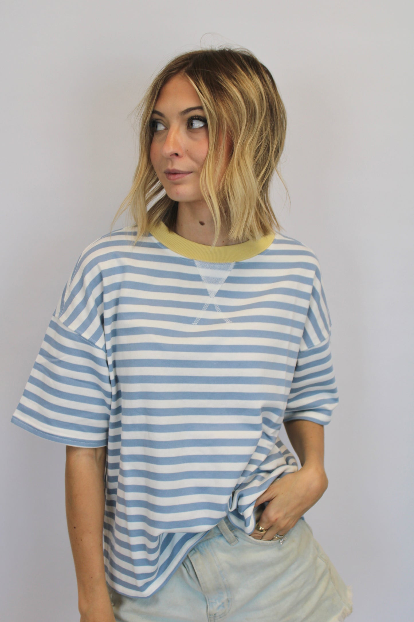 Everyday Color Block Stripe Top