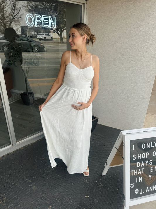Emily Flowy White Dress