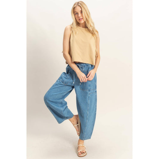 Wide Pants With Oversize Pockets