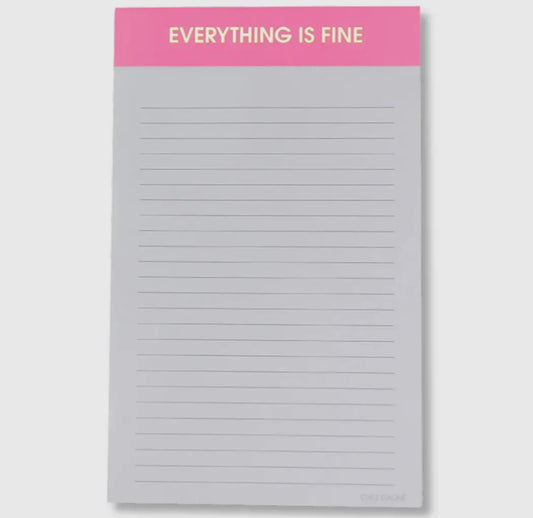 Everything is Fine Notepad