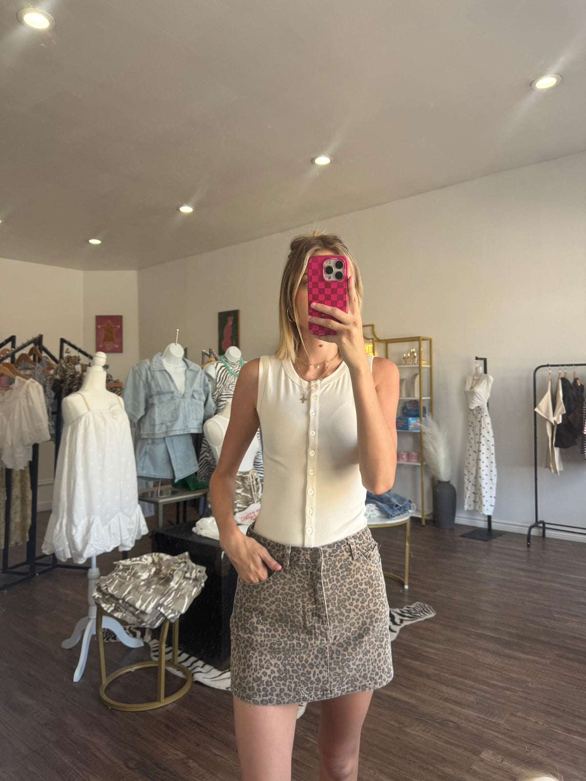 Cassie Tank in Cream