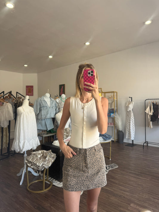 Cassie Tank in Cream