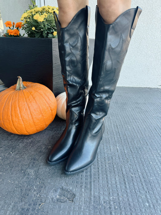 Black Cowboy Boots