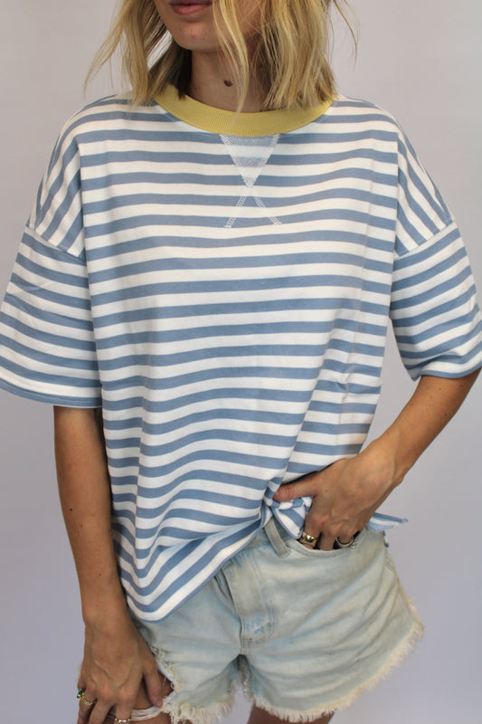Everyday Color Block Stripe Top