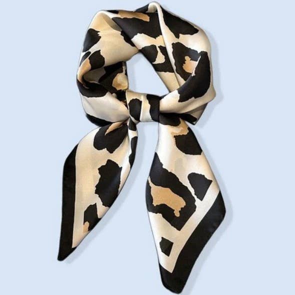 LARGE LEOPARD ANIMAL PRINT BANDANA SCARF | 40SC689