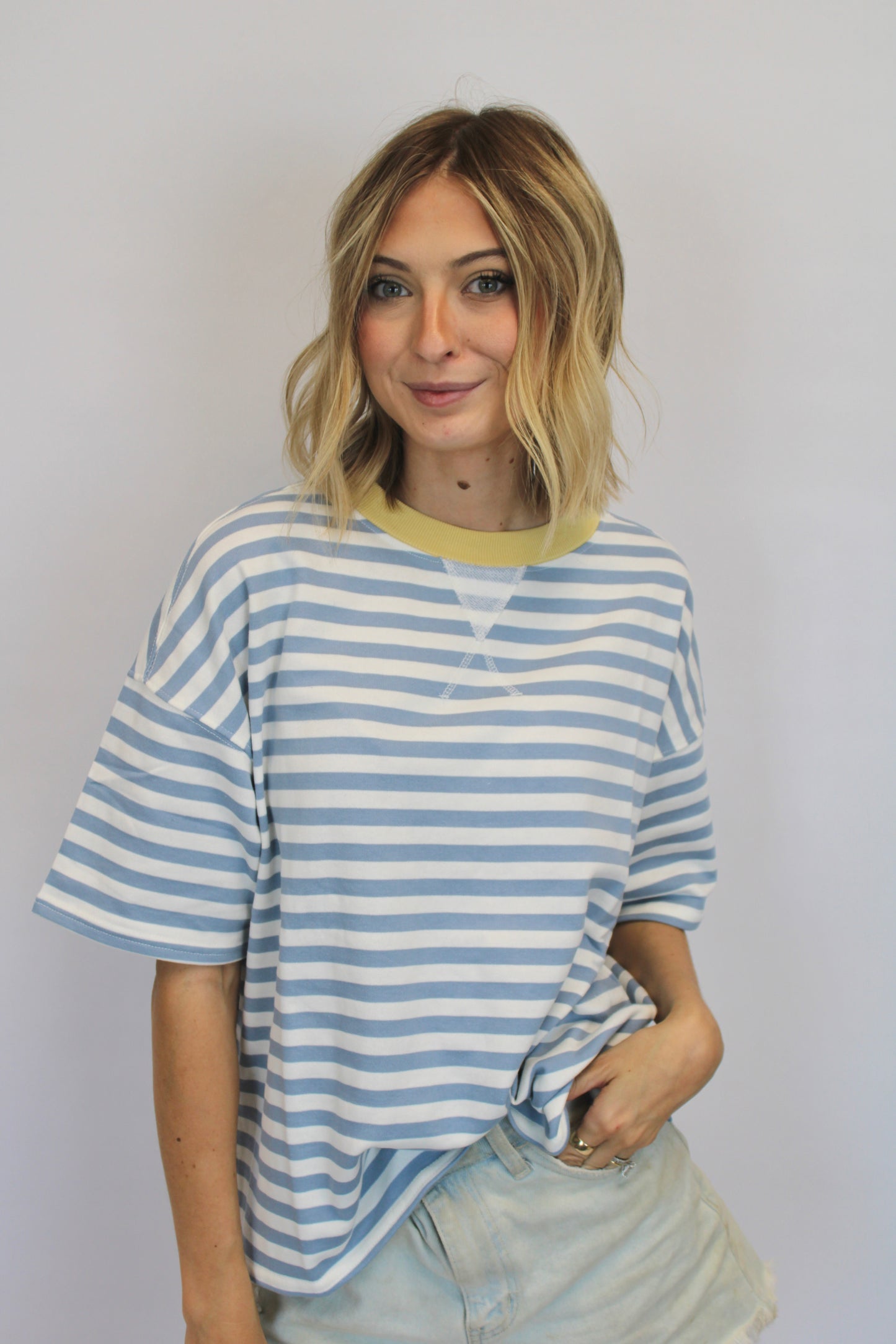 Everyday Color Block Stripe Top