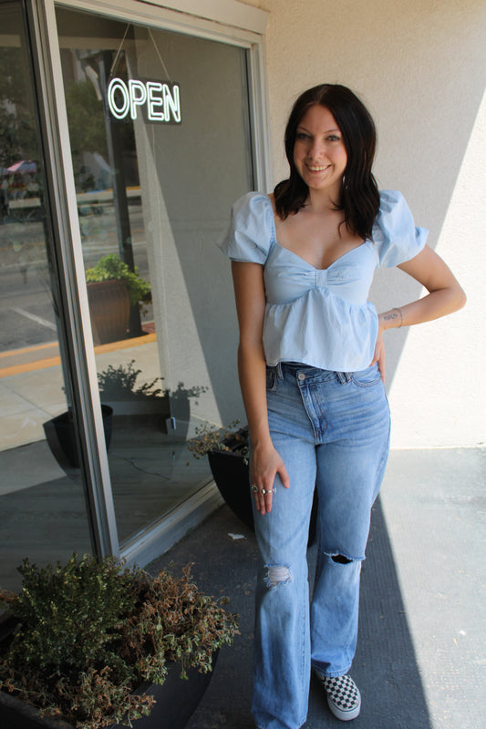 Blue Bonnet Top