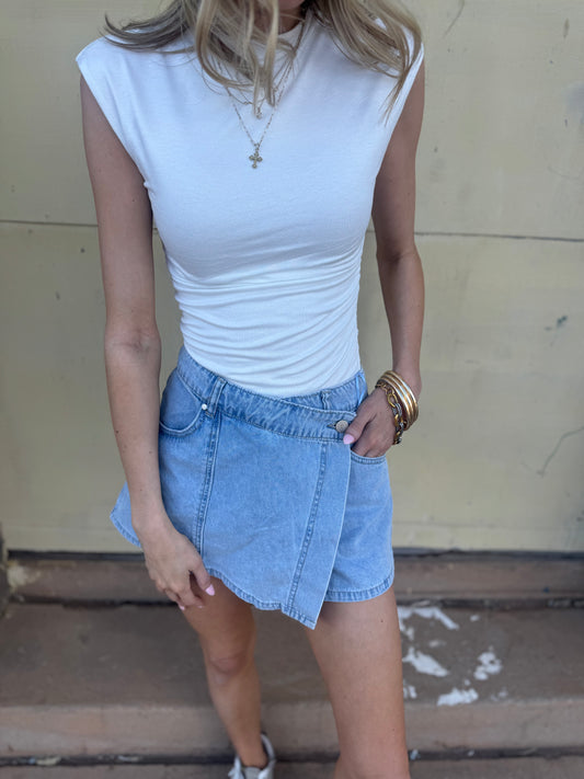 Ellie Denim Skort