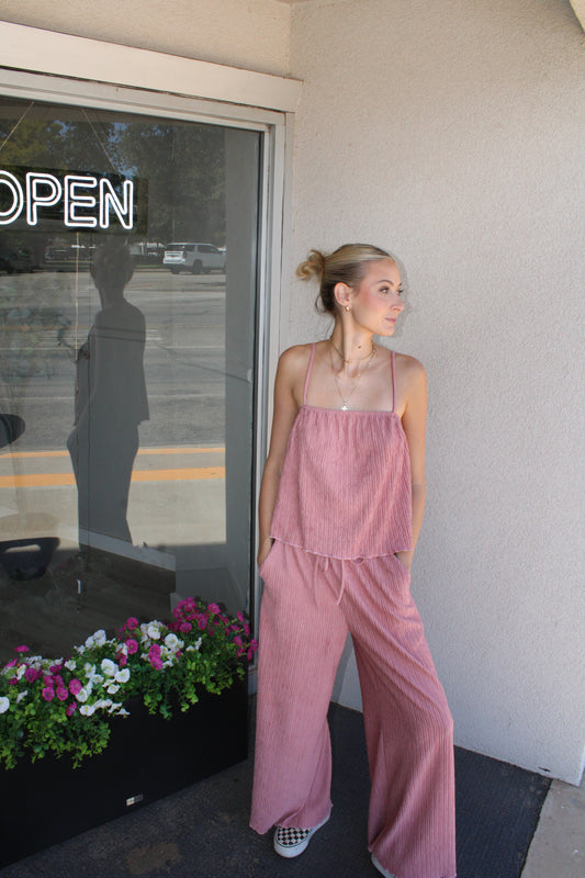 Textured Cami Set
