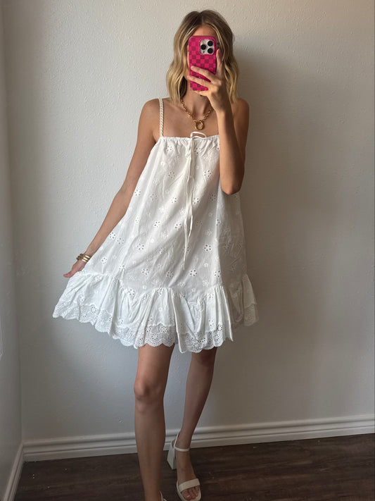 Eloise Eyelet Ruffle Dress
