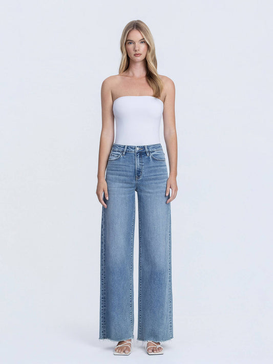 ally super high rise wide leg jean